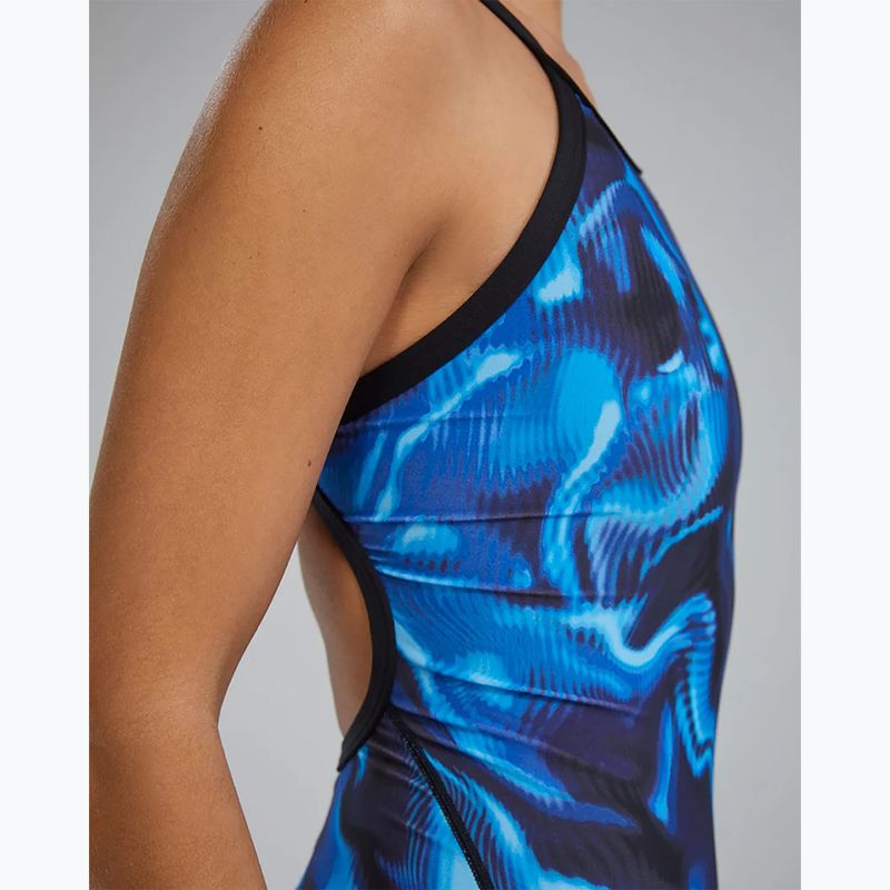 Дамски цял бански TYR Durafast Elite Waveform Diamondfit blue 9
