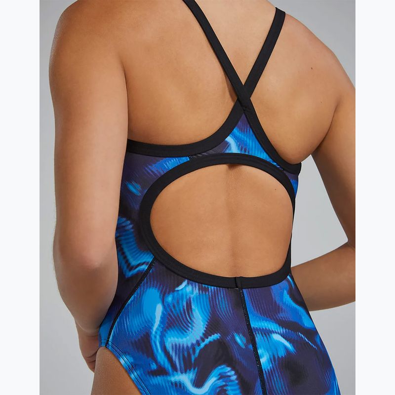 Дамски цял бански TYR Durafast Elite Waveform Diamondfit blue 10
