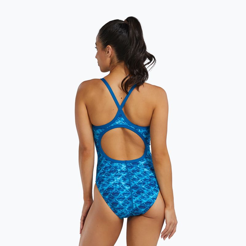 Дамски цял бански костюм Tyr Durafast Elite Oceanid Diamondfit light blue/aqua 2