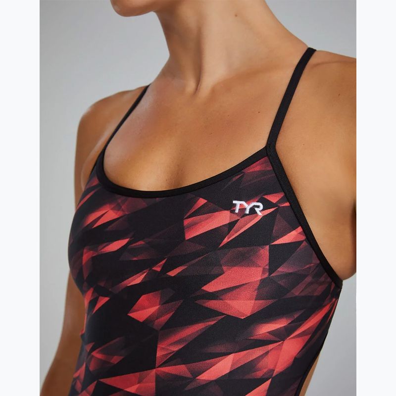 Дамски цял бански костюм TYR Durafast Elite Triadic Trinityfit red 9