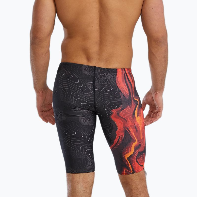 Мъжки шорти за плуване тип клин Tyr Durafast Elite Firestorm metalic fire 2
