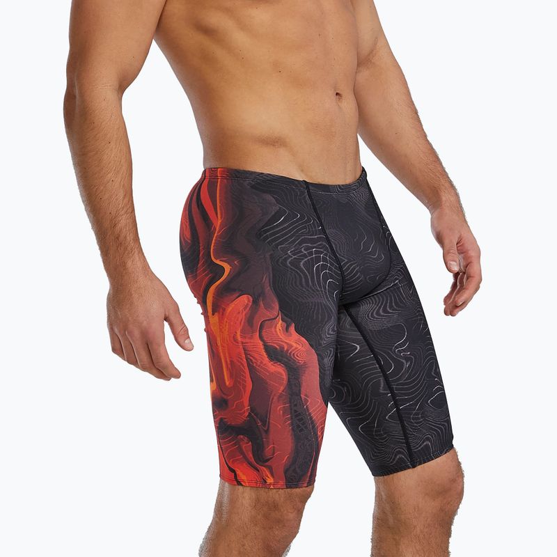 Мъжки шорти за плуване тип клин Tyr Durafast Elite Firestorm metalic fire 4