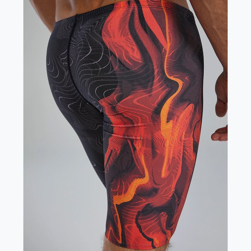 Мъжки шорти за плуване тип клин Tyr Durafast Elite Firestorm metalic fire 6
