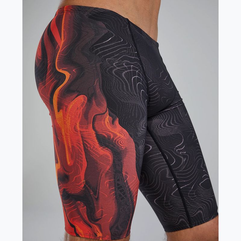 Мъжки шорти за плуване тип клин Tyr Durafast Elite Firestorm metalic fire 8