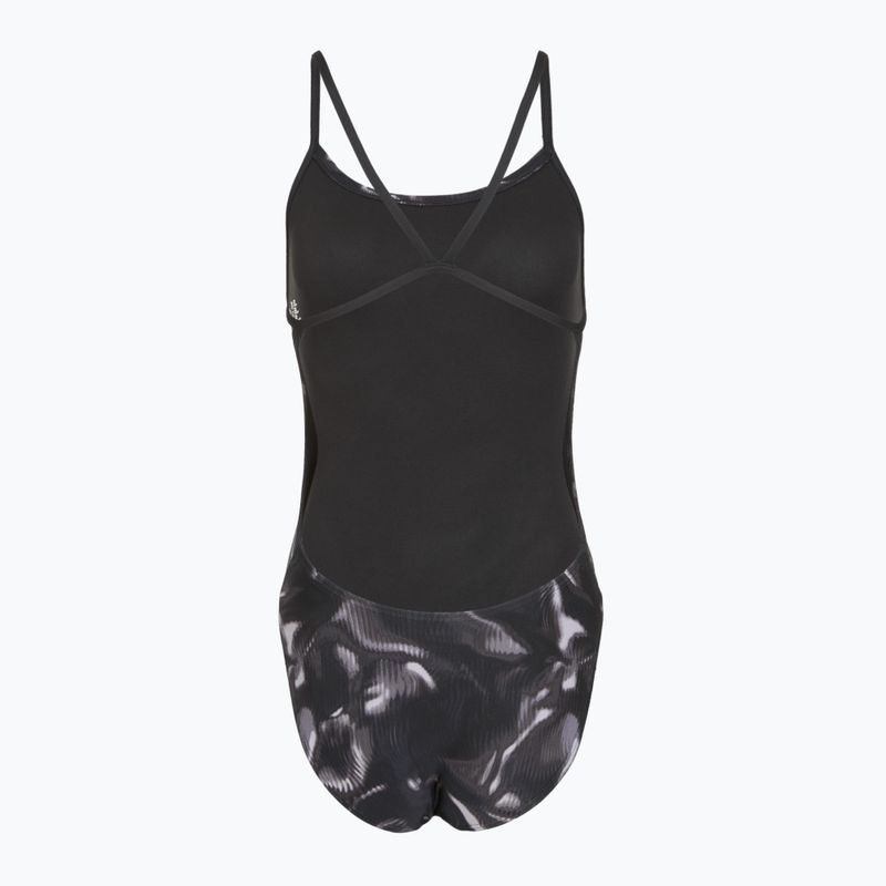 Дамски цял бански костюм TYR Durafast Elite Waveform Cutoutfit titanium 2