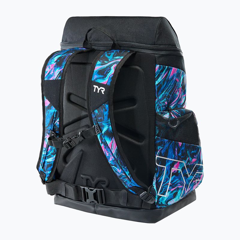Раница за плуване TYR Alliance Printed 45 l blue/pink marmais 2