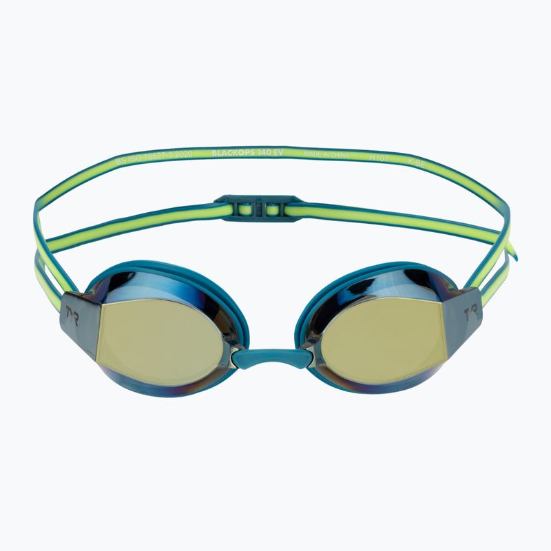 Очила за плуване TYR Blackops 140 Ev Racing Mirrored turquoise/lime 2