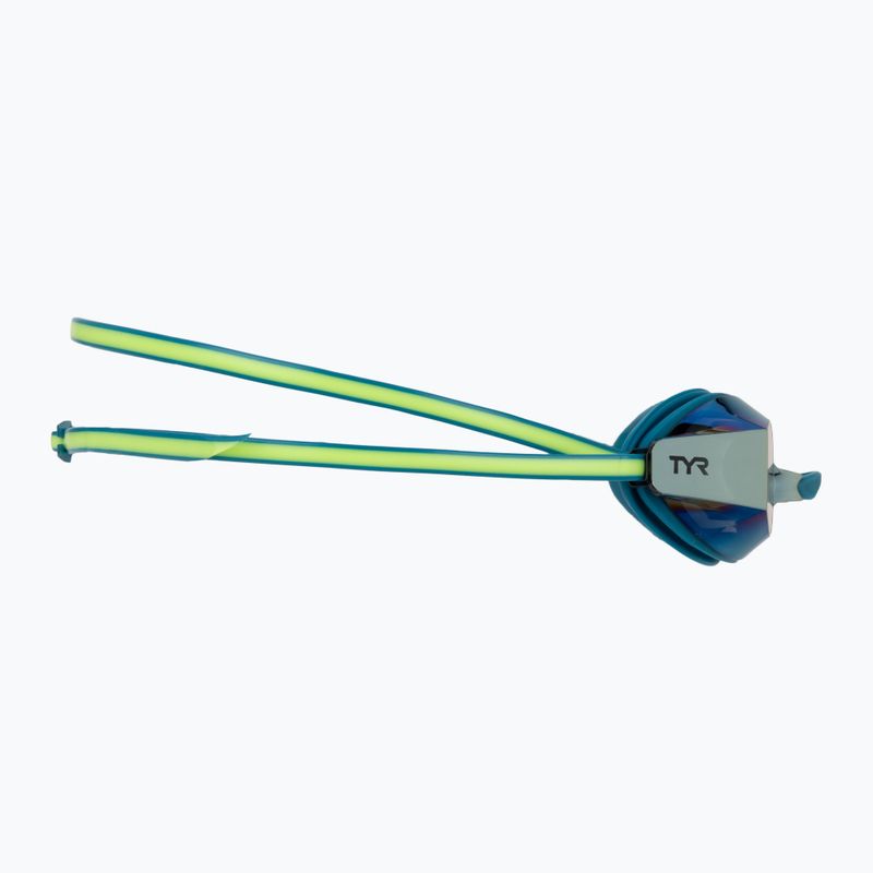 Очила за плуване TYR Blackops 140 Ev Racing Mirrored turquoise/lime 3
