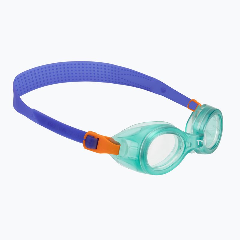 Детски очила за плуване TYR Aqua Blaze green/orange