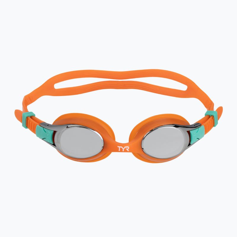 Детски очила за плуване TYR Swimple Metallized orange/multi 2