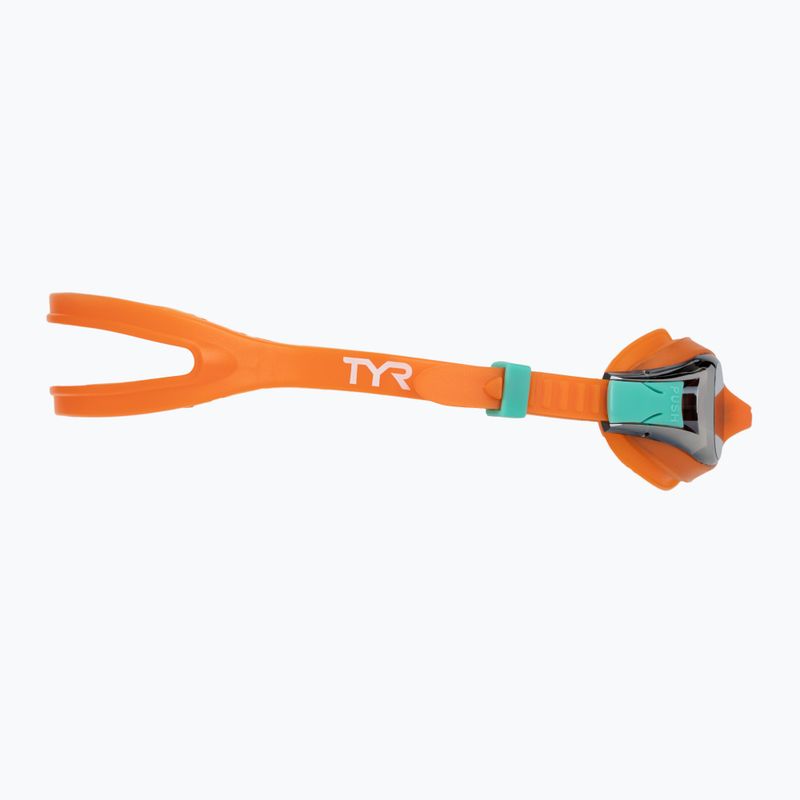 Детски очила за плуване TYR Swimple Metallized orange/multi 3