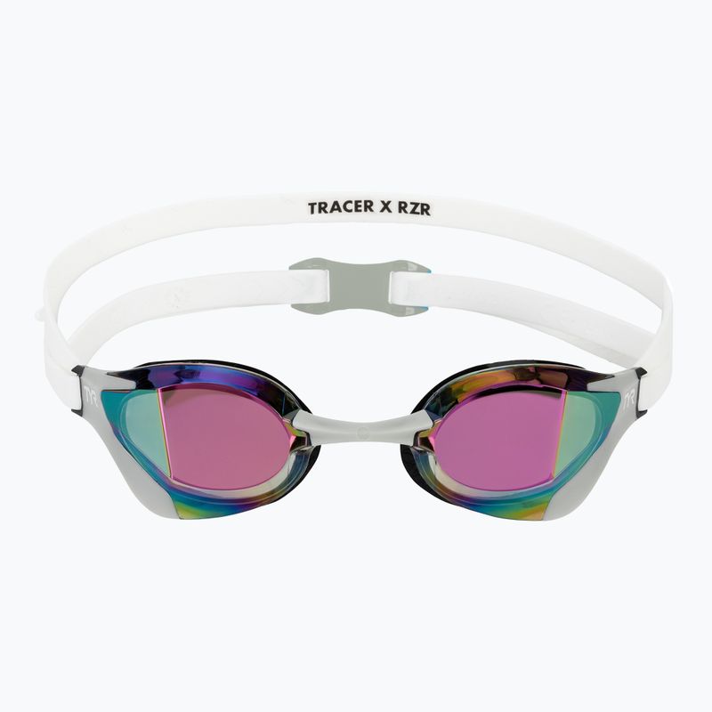 Очила за плуване TYR Tracer-X RZR Mirrored white/grey 2