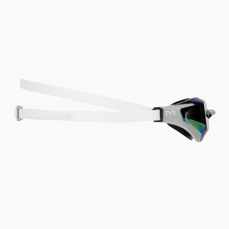 Очила за плуване TYR Tracer-X RZR Mirrored white/grey 3
