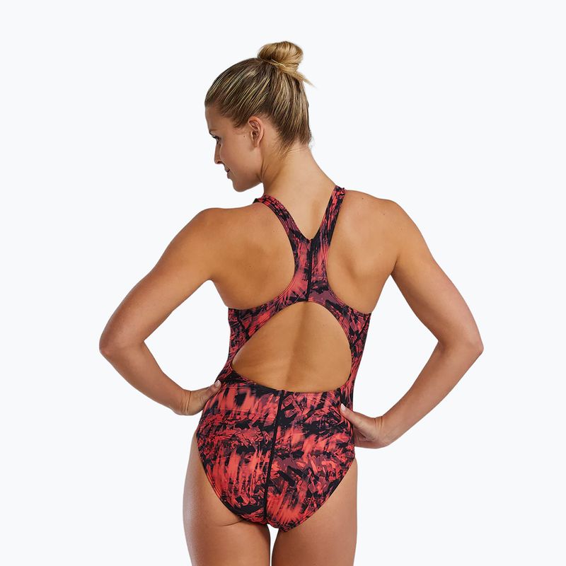 Дамски цял бански костюм TYR Durafast Lite Seismo Maxfit red 2