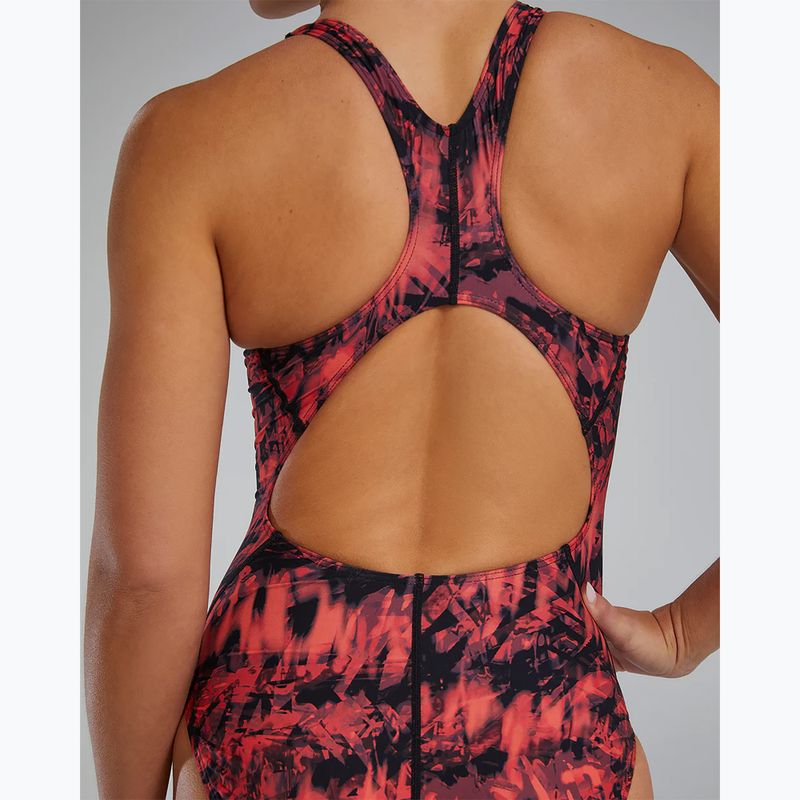 Дамски цял бански костюм TYR Durafast Lite Seismo Maxfit red 6