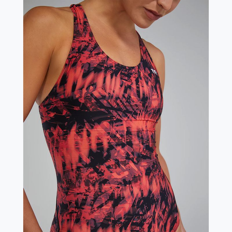 Дамски цял бански костюм TYR Durafast Lite Seismo Maxfit red 7
