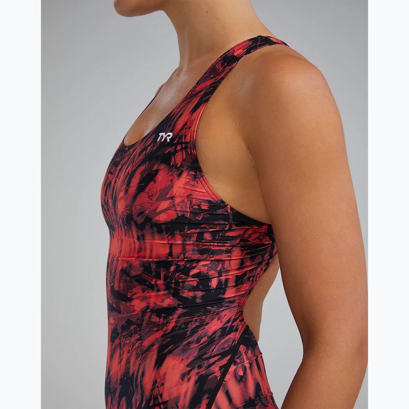 Дамски цял бански костюм TYR Durafast Lite Seismo Maxfit red 8