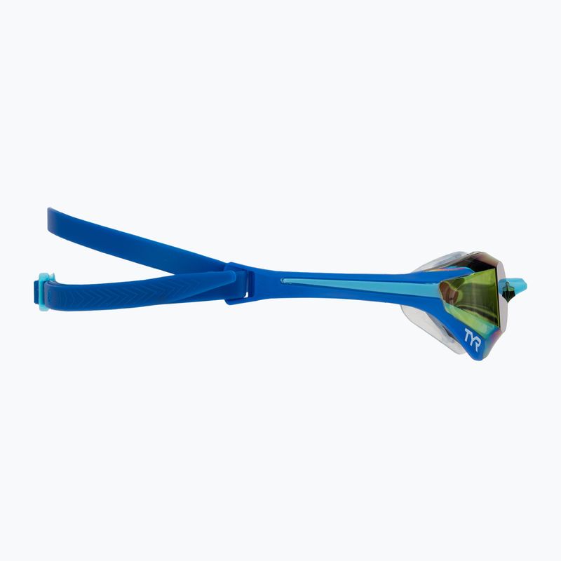Очила за плуване TYR Tracer-X Elite Racing Mirrored blue/turquoise 4