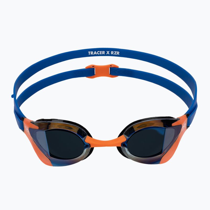 Очила за плуване TYR Tracer-X RZR Mirrored blue/orange 2