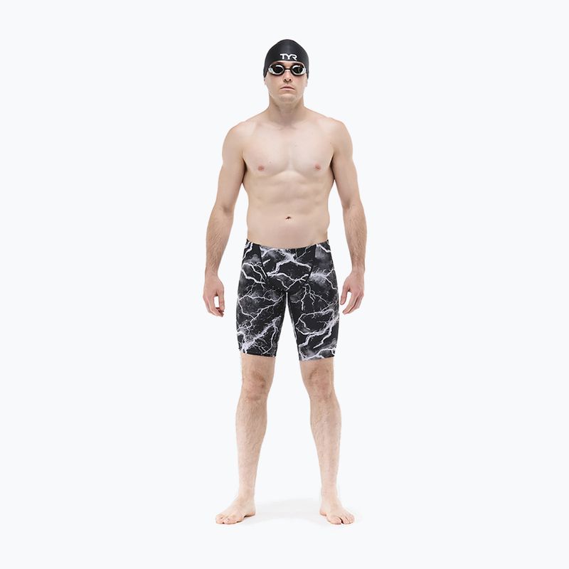 Мъжки шорти за плуване тип клин TYR Durafast Elite Arterix Jammer titanium 2