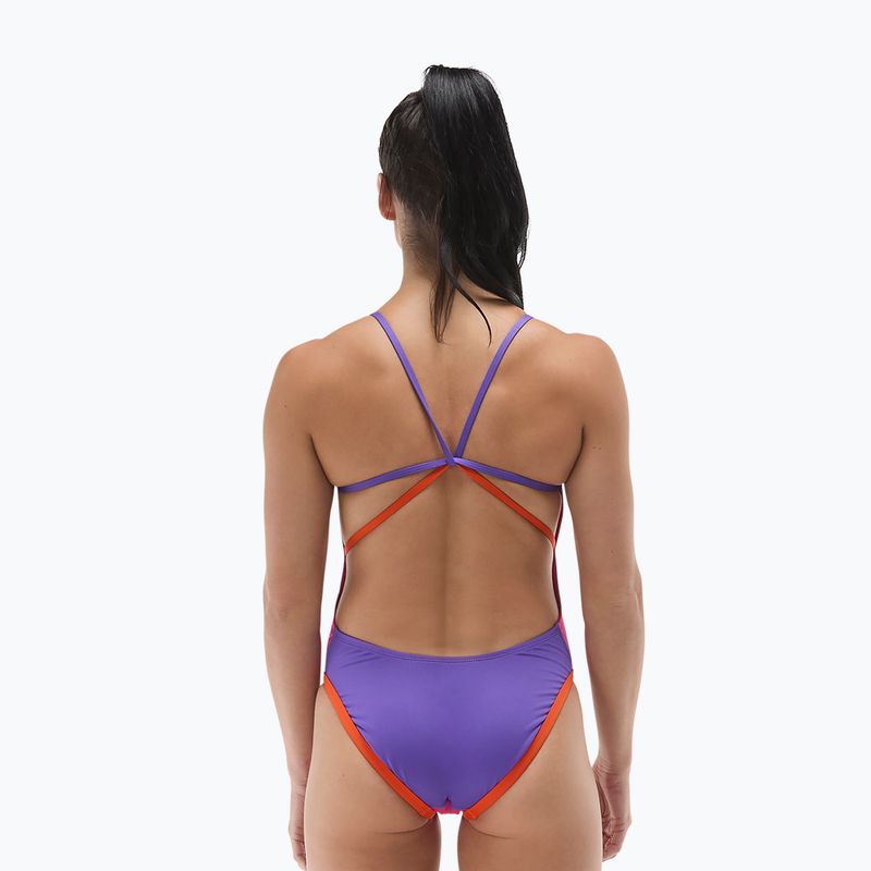 Дамски цял костюм за плуване Tyr Multistrap Cutoutfit Durafast Elite pink/multi 3