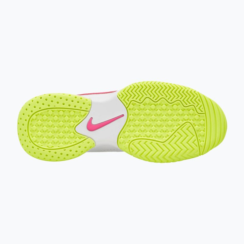Детски тенис обувки Nike Court Lite 2 Jr white/hot lime/grey fog/laser fuchsia 3