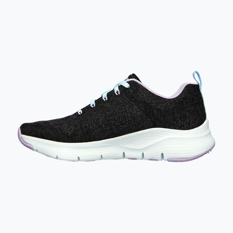Дамски обувки за тренировка SKECHERS Arch Fit Comfy Wave black/lavender 9