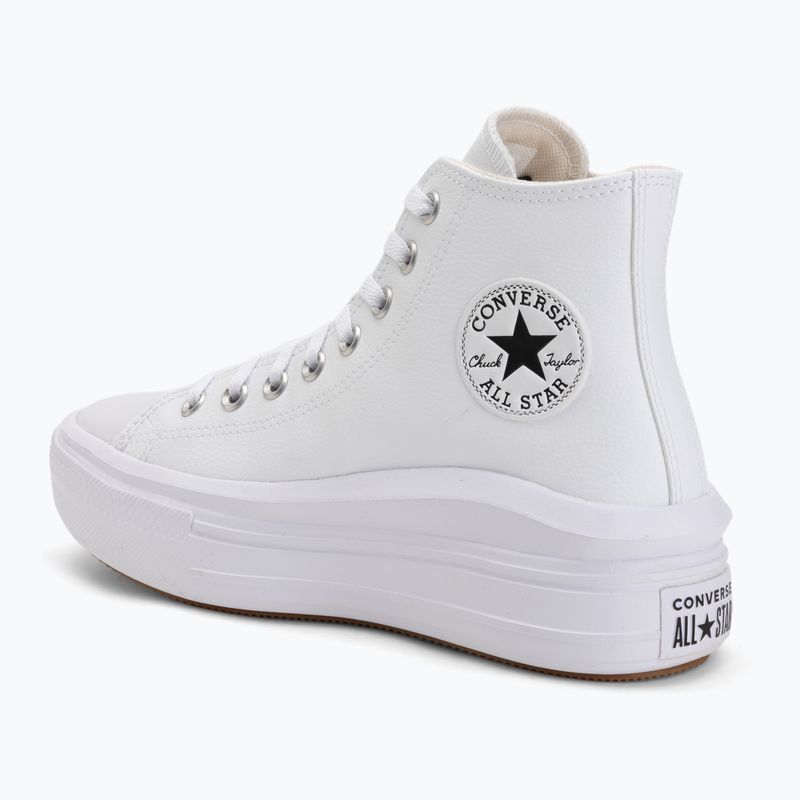 Дамски кецове Converse Chuck Taylor All Star Move Platform Leather white 3