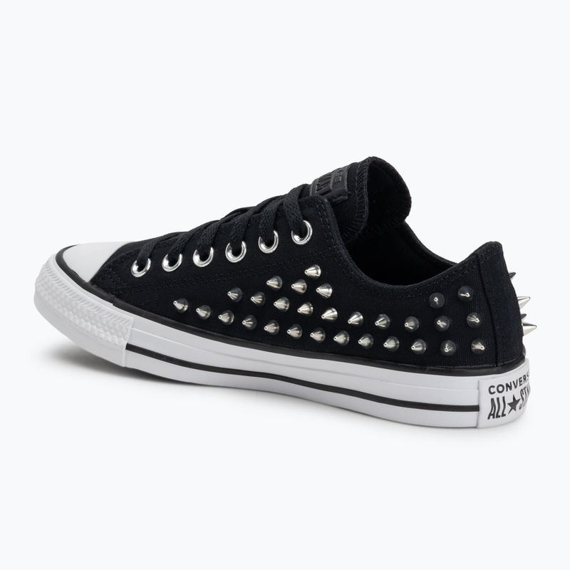 Детски маратонки Chuck Taylor All Star Studded черни/силиконови/бели 3