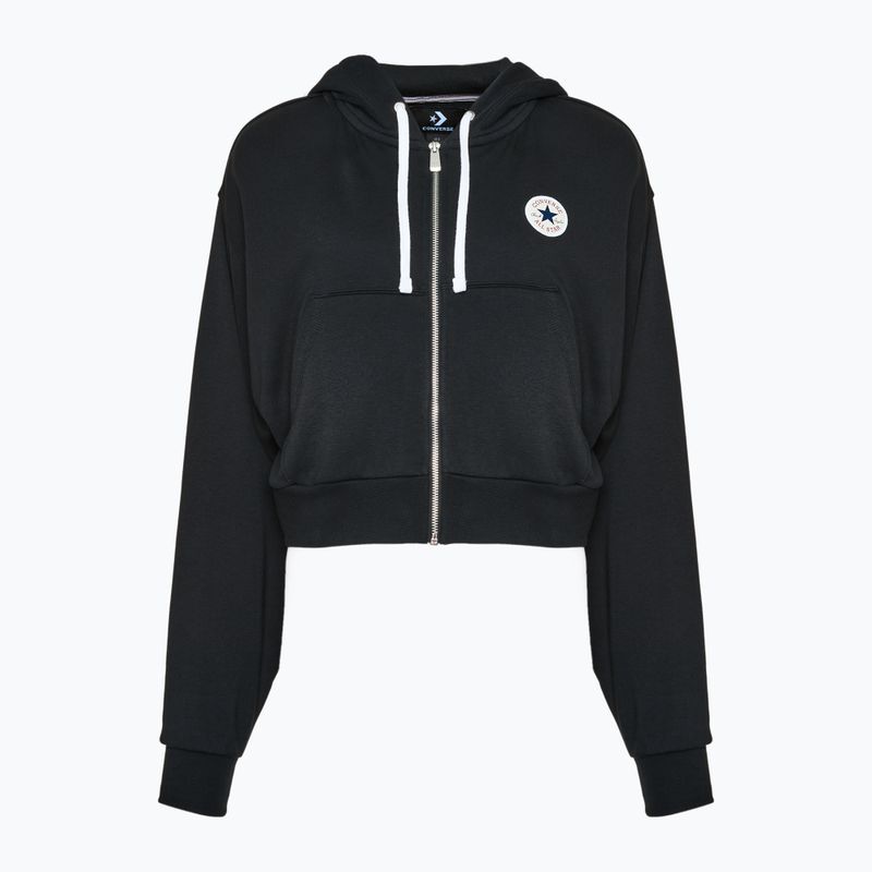 Дамски суитшърт Converse Retro Full-Zip Hoodie converse black