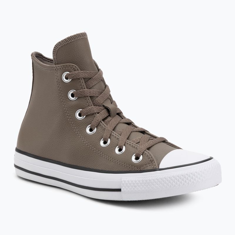 Кецове Converse Chuck Taylor All Star Faux Leather Hi classic taupe/dark matter
