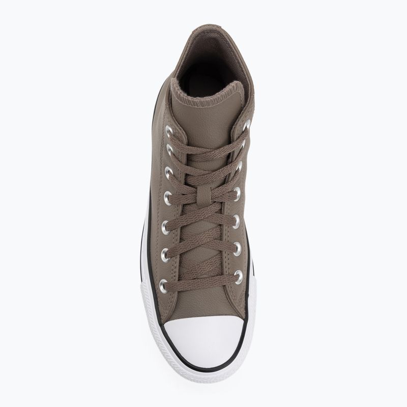 Кецове Converse Chuck Taylor All Star Faux Leather Hi classic taupe/dark matter 5