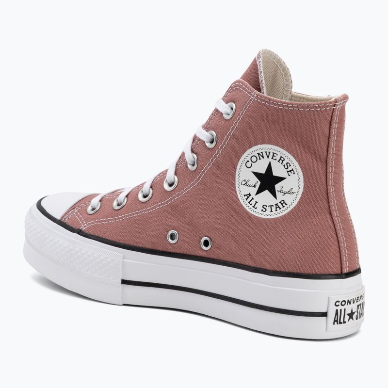 Дамски кецове Converse Chuck Taylor All Star Lift Hi light saddle/natural ivory 3