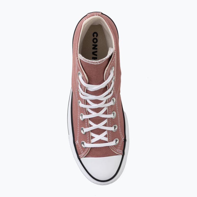 Дамски кецове Converse Chuck Taylor All Star Lift Hi light saddle/natural ivory 5