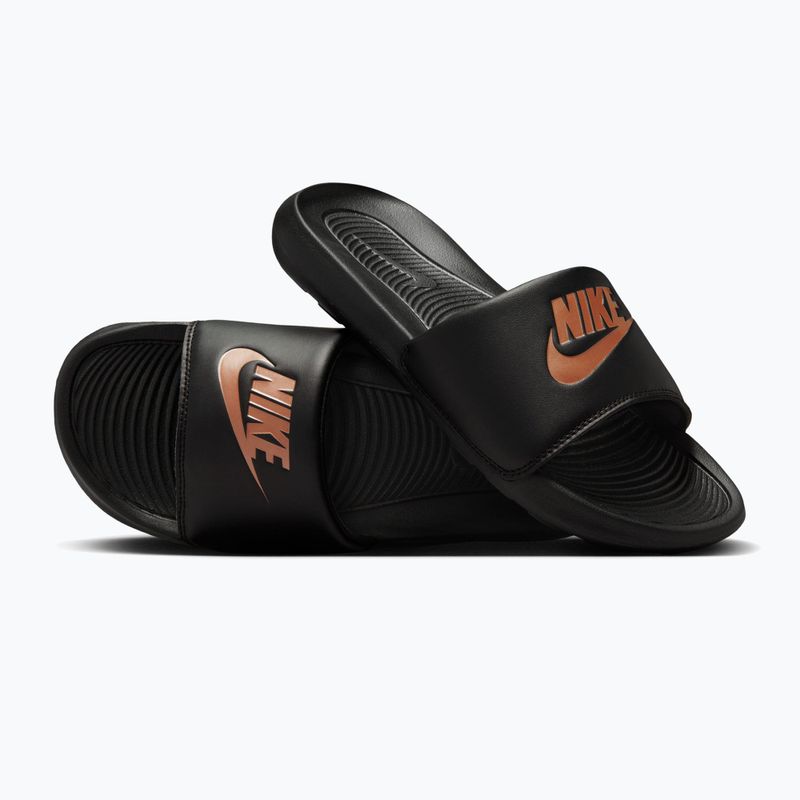 Дамски чехли Nike Victori One Slide black/black/metallic red bronze 3