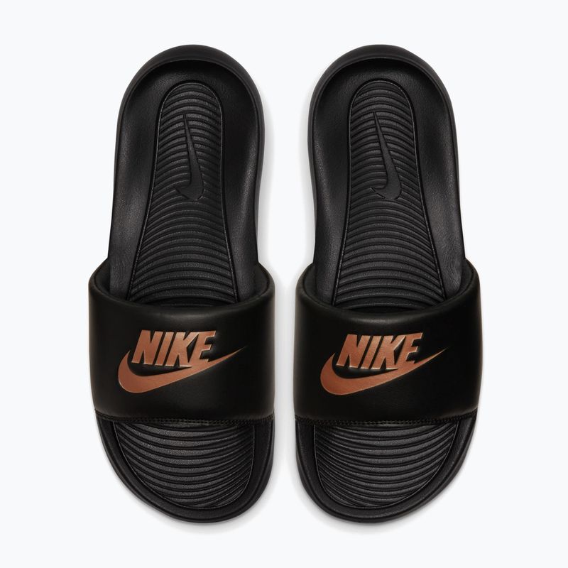 Дамски чехли Nike Victori One Slide black/black/metallic red bronze 4