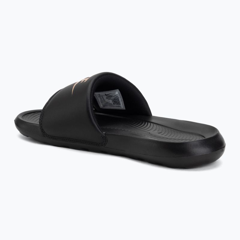 Дамски чехли Nike Victori One Slide black/black/metallic red bronze 3