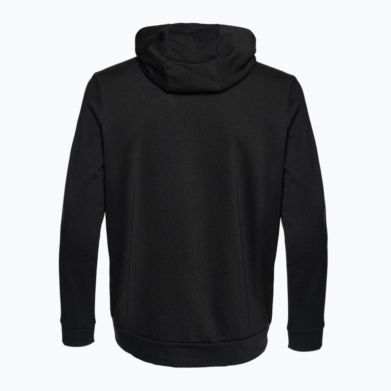 Мъжки суитшърт Nike Dri-Fit Hooded Fitness Full Zip Fleece black/white 2