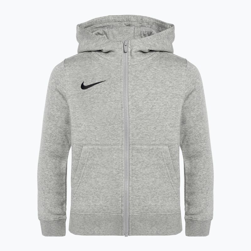 Детска блуза с цип Nike Park 20 dk grey heather/black