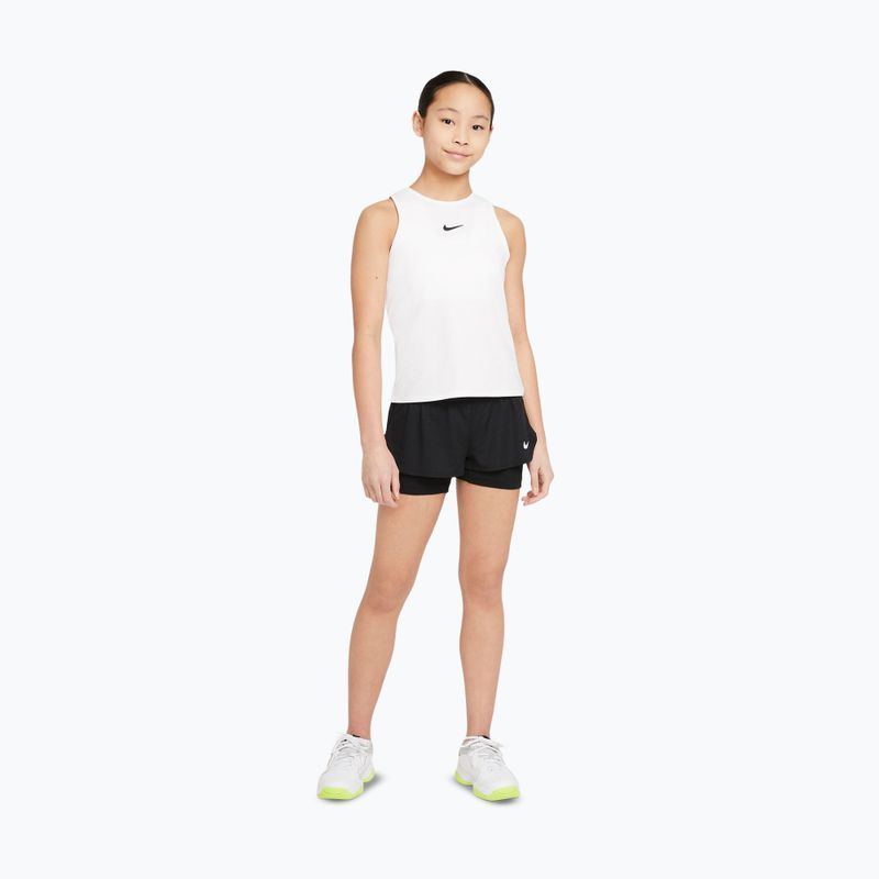 Детска тениска за тенис Nike Victory white/white/black 3