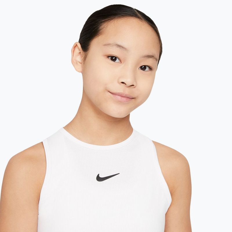 Детска тениска за тенис Nike Victory white/white/black 4