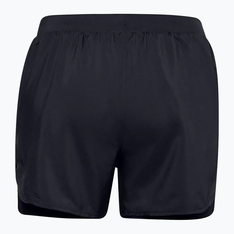 Къси панталони за бягане за жени Under Armour Fly By 2.0 2N1 черни 1356200 2