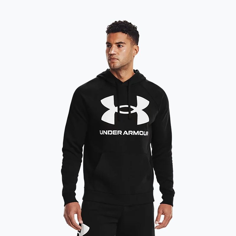 Мъжки потник с качулка Under Armour Rival Fleece Big Logo Hd black 1357093