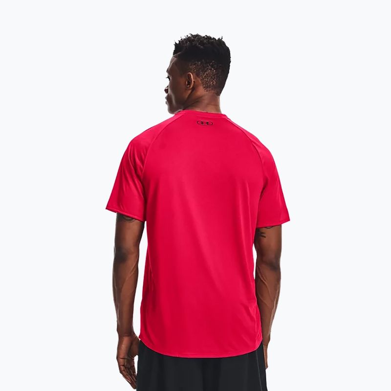 Мъжка тренировъчна тениска Under Armour UA Tech 2.0 SS Tee Новинарско червено 1345317 3