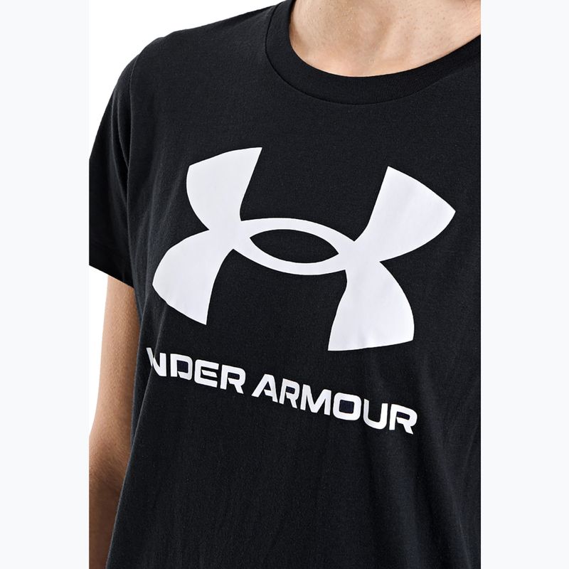 Дамска тениска с логото на Under Armour Rival hydro black/white 4