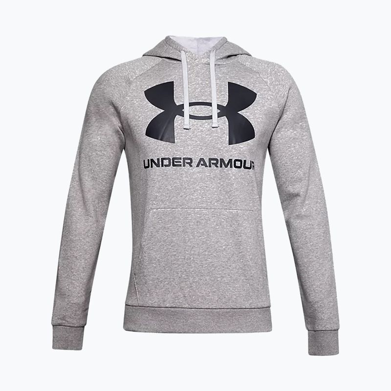 Under Armour мъжки суитшърт с качулка Rival Fleece Big Logo Hd сив 1357093 5