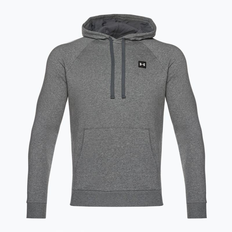 Мъжки суитшърт Under Armour Rival Hoodie pitch gray light heather/onyx white 8