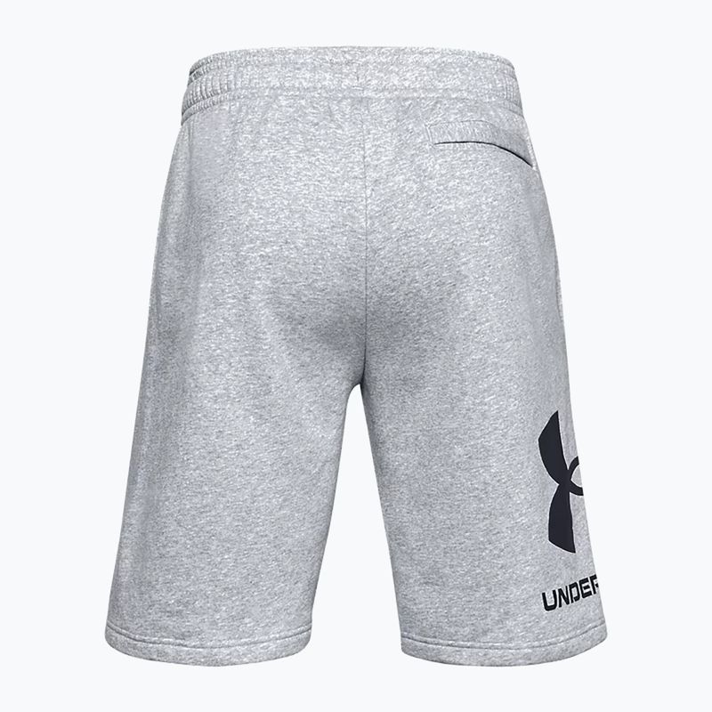Under Armour Rival Fleece сиви мъжки шорти за тренировка 1357118 4