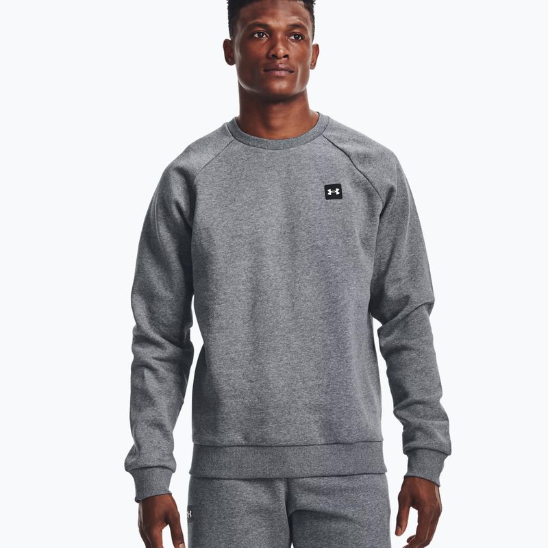 Under Armour мъжки суитшърт за тренировки Rival Fleece Crew сив 1357096