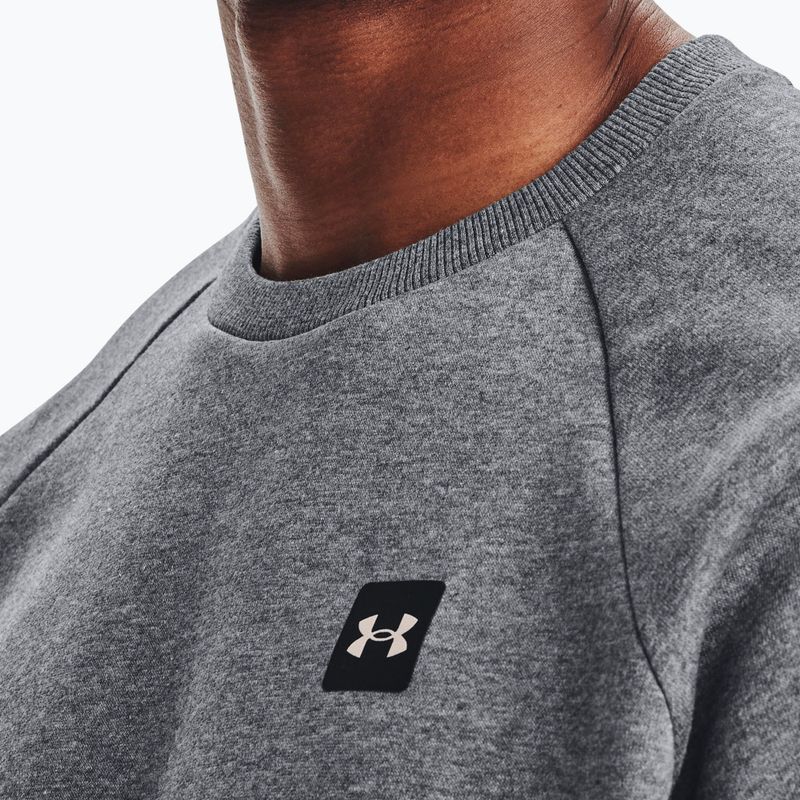 Under Armour мъжки суитшърт за тренировки Rival Fleece Crew сив 1357096 3